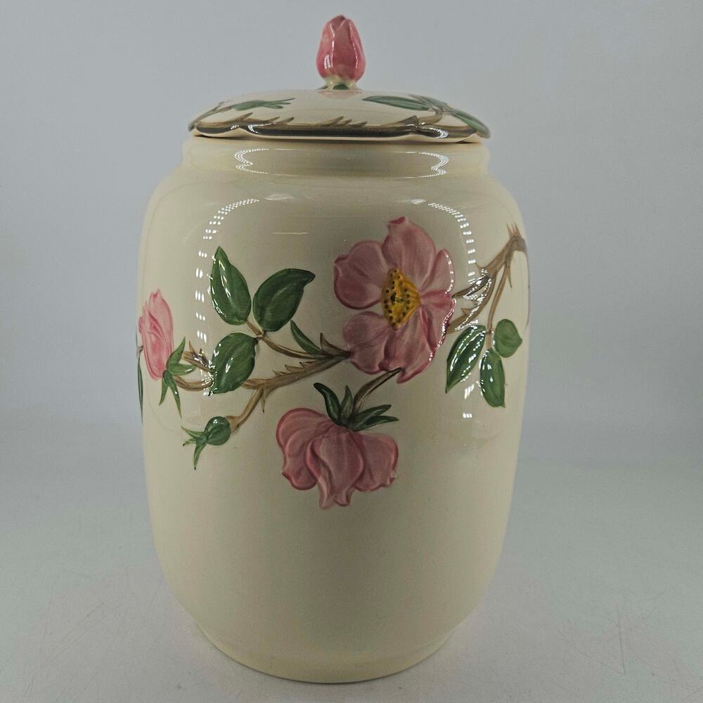 Vintage USA Franciscan DESERT ROSE Cookie Jar Gladding McBean 1954-58